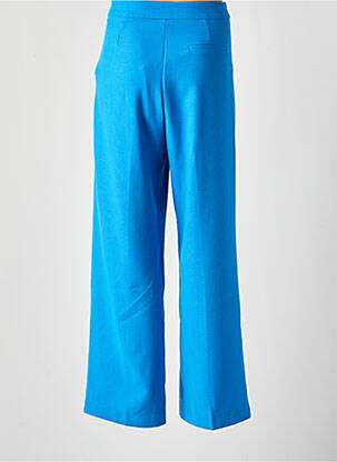 Pantalon large taille à pinces taille haute bleu GRACE & MILA femme