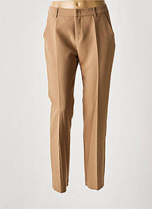 Pantalon droit stretch taille normale marron SIGNE NATURE femme