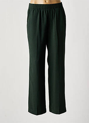 Pantalon droit taille haute taille haute vert GRACE & MILA femme