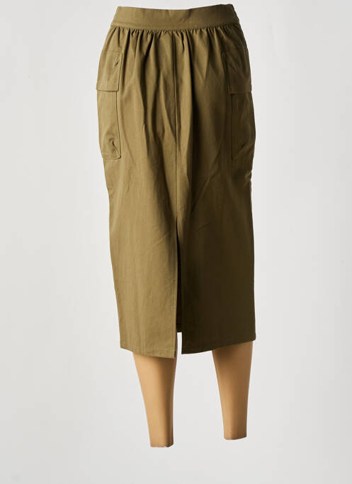 Jupe mi-longue vert ARTLOVE pour femme