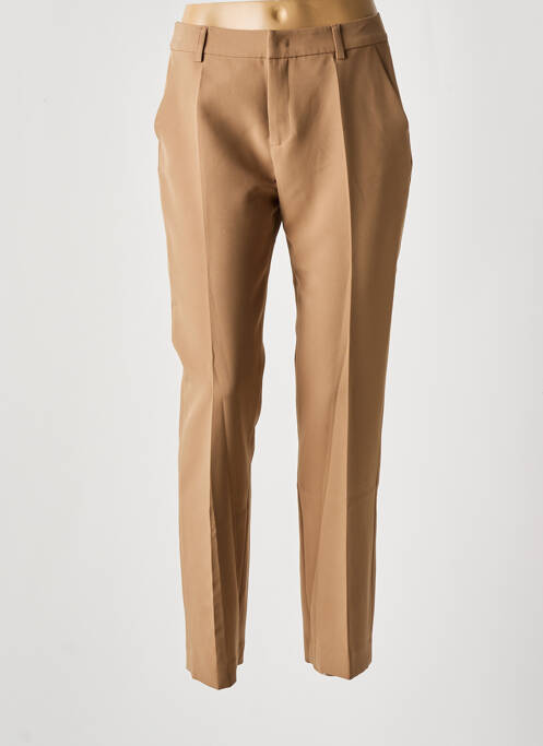 Pantalon droit marron SIGNE NATURE pour femme