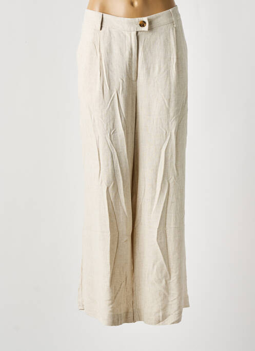 Pantalon large beige B.YOUNG pour femme