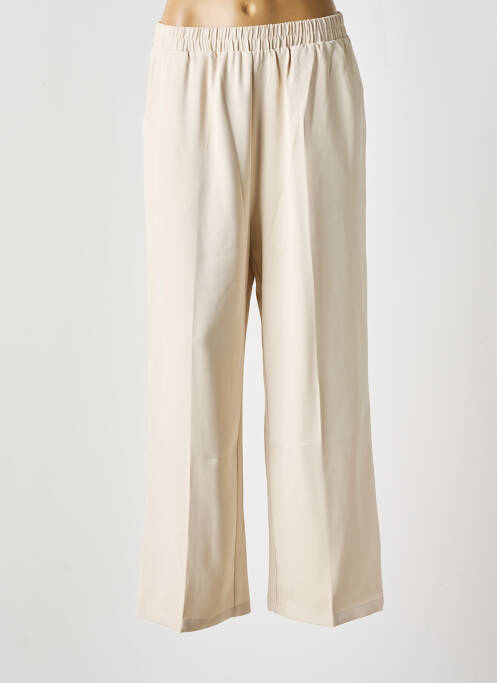 Pantalon large beige GRACE & MILA pour femme