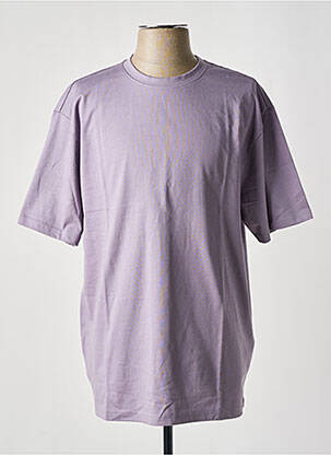 T-shirt tissage jersey manches courtes violet ONLY & SONS homme