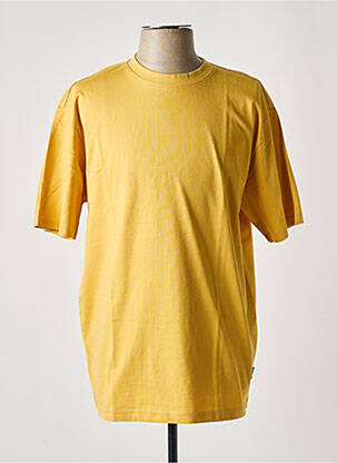 T-shirt tissage jersey manches courtes jaune ONLY & SONS homme