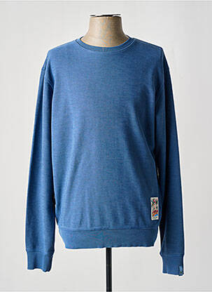 Sweat-shirt manches longues manches longues bleu SCOTCH & SODA homme