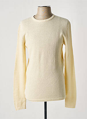 Pull col rond manches longues beige ONLY & SONS homme