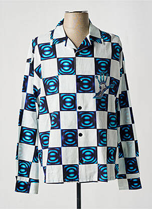 Chemise manches longues manches longues bleu EDWIN homme