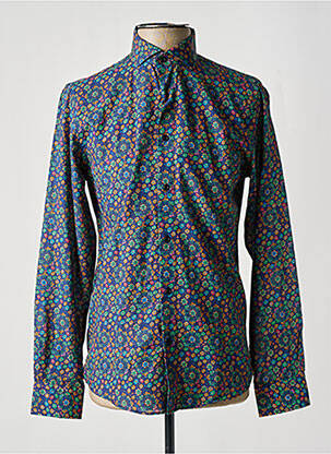 Chemise manches longues manches longues bleu RECYCLED ART WORLD homme