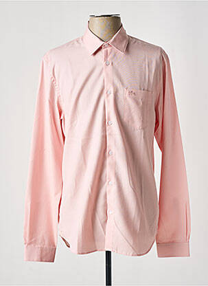 Chemise manches longues rose LACOSTE pour homme