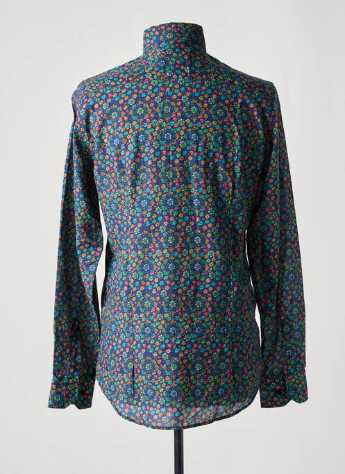 Chemise manches longues manches longues bleu RECYCLED ART WORLD homme