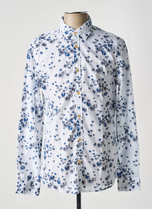 Chemise manches longues blanc SCOTCH & SODA pour homme