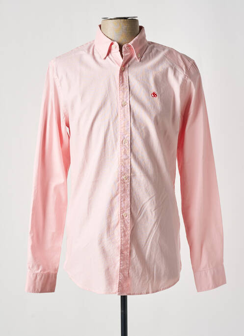 Chemise manches longues rose SCOTCH & SODA pour homme