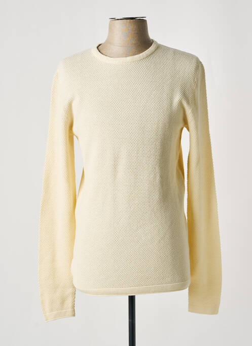 Pull col rond manches longues beige ONLY & SONS homme