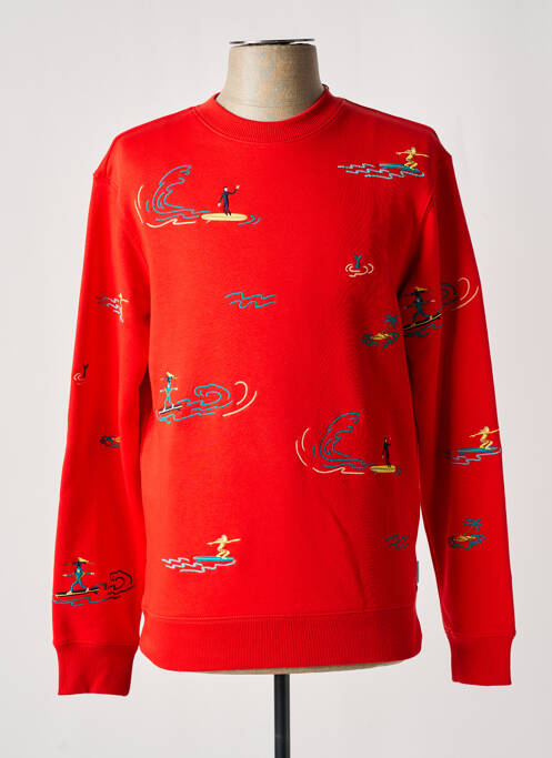 Sweat-shirt rouge SCOTCH & SODA pour homme