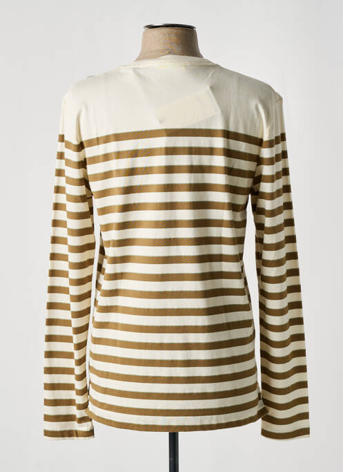 T-shirt beige SCOTCH & SODA pour homme