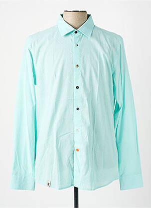 Chemise manches longues manches longues bleu RECYCLED ART WORLD homme