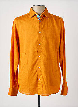 Chemise manches longues manches longues orange RECYCLED ART WORLD homme