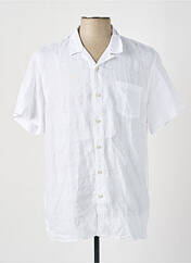 Chemise manches courtes blanc DSTREZZED pour homme seconde vue