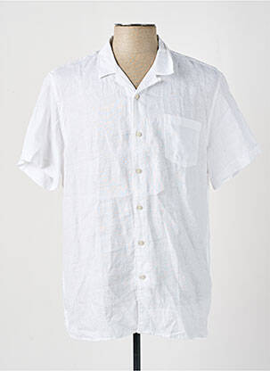 Chemise manches courtes blanc DSTREZZED pour homme