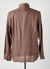 Chemise manches longues marron DSTREZZED pour homme seconde vue