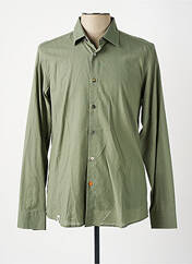 Chemise manches longues vert RECYCLED pour homme seconde vue