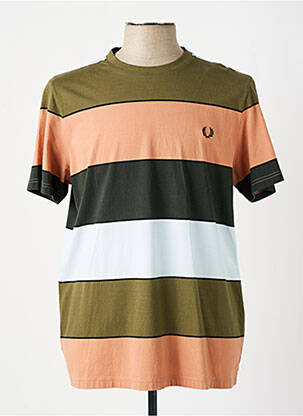 T-shirt vert FRED PERRY pour homme