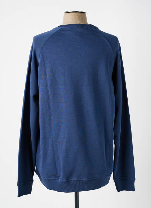 Sweat-shirt broderie manches longues bleu OPTIMIST' homme
