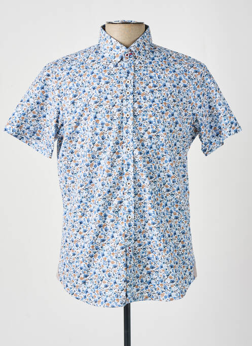 Chemise manches courtes bleu THE SURFCAR pour homme