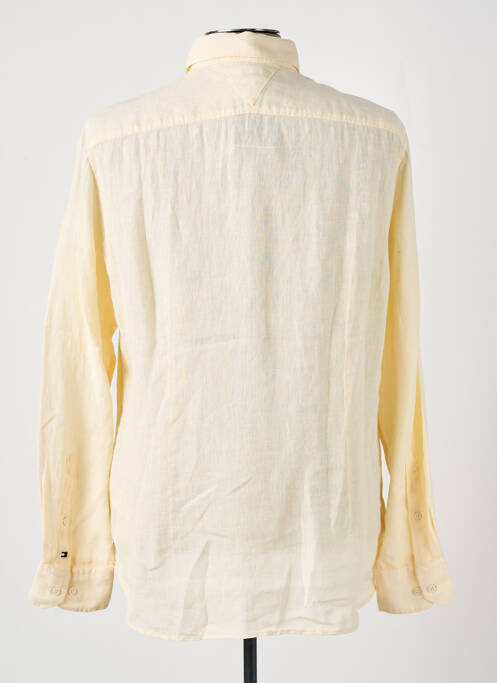 Chemise manches longues beige TOMMY HILFIGER pour homme