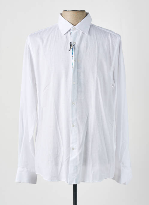 Chemise manches longues blanc RECYCLED pour homme