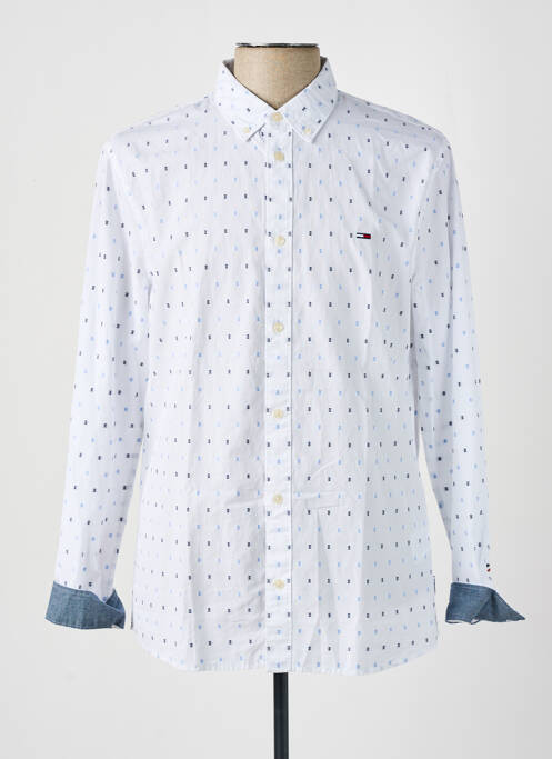 Chemise manches longues blanc TOMMY HILFIGER pour homme