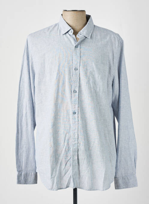 Chemise manches longues bleu DSTREZZED pour homme