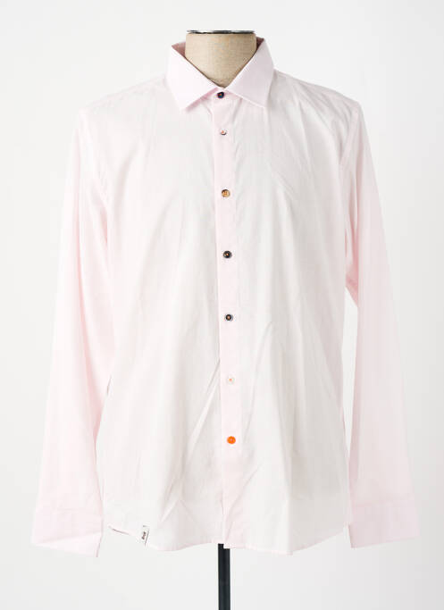 Chemise manches longues rose RECYCLED pour homme