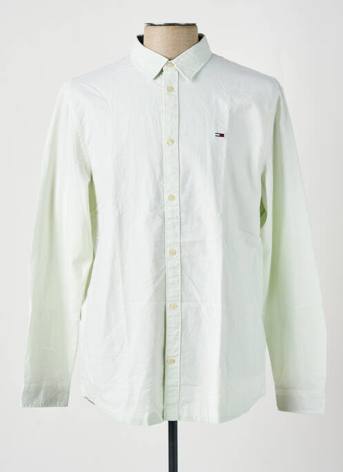 Chemise manches longues vert TOMMY HILFIGER pour homme