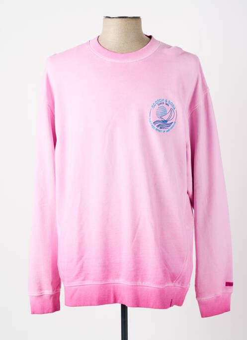 Sweat-shirt rose SCOTCH & SODA pour homme