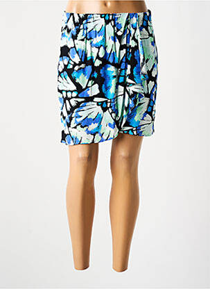 Jupe courte taille haute bleu ARTLOVE femme