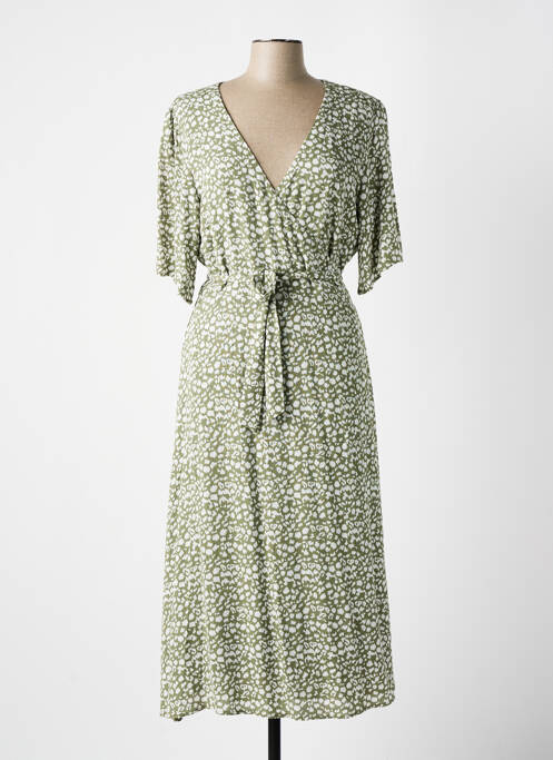 Robe mi-longue vert FREEMAN T.PORTER pour femme