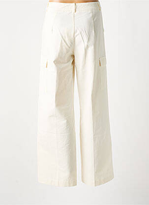 Pantalon cargo taille haute taille haute beige GRACE & MILA femme