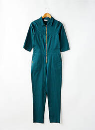 Combi-pantalon col chemisier manches 3/4 vert PAKO LITTO femme