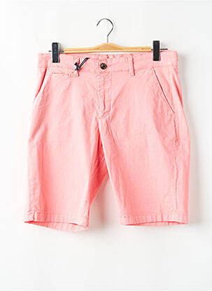 Bermuda taille à pinces taille basse rose RECYCLED ART WORLD homme