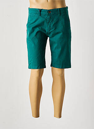 Bermuda stretch taille normale vert RECYCLED homme