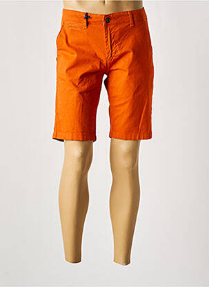 Bermuda stretch taille normale orange RECYCLED homme