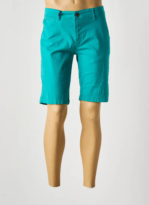 Bermuda stretch taille normale bleu RECYCLED ART WORLD homme