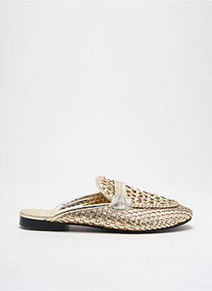 Mules/sabots tissage satiné talon plat jusqu'à 3cm or SWILDENS femme