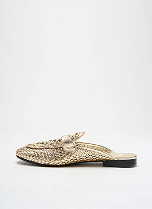 Mules/sabots tissage satiné talon plat jusqu'à 3cm or SWILDENS femme