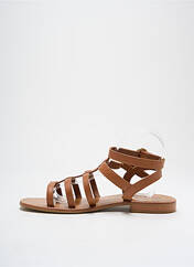 Spartiates marron COULEUR POURPRE pour femme seconde vue