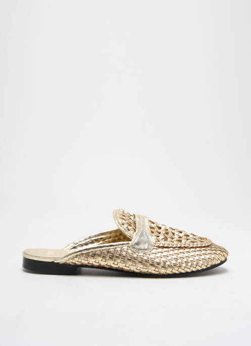 Mules/sabots tissage satiné talon plat jusqu'à 3cm or SWILDENS femme
