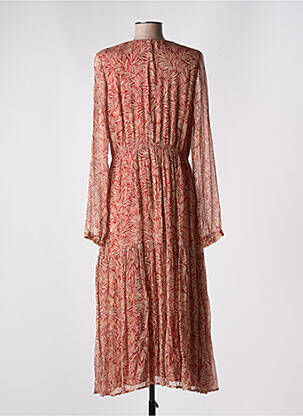 Robe longue manches longues manches longues rouge MARAIS femme