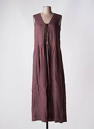 Robe longue sans manche sans manche violet MOMONI femme